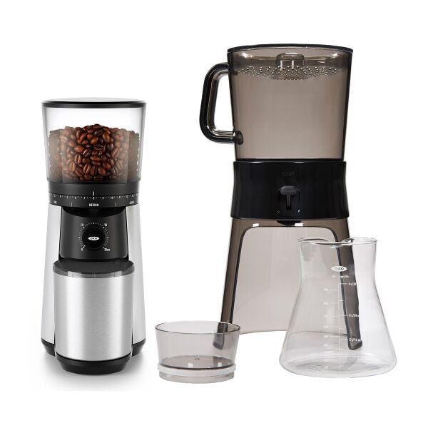 Cold Brew Coffee Maker & Conical Burr Coffee Grinder Bundle X2