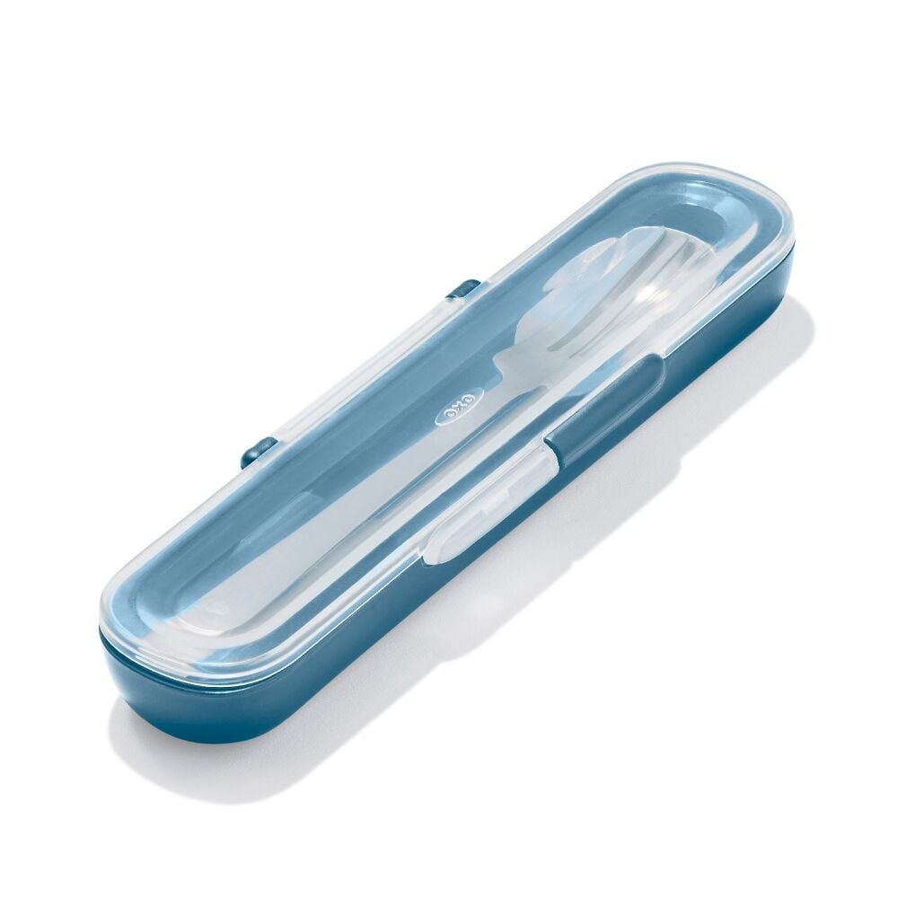 Prep & Go Stainless Steel Utensils With Case - Ocean Blue B2
