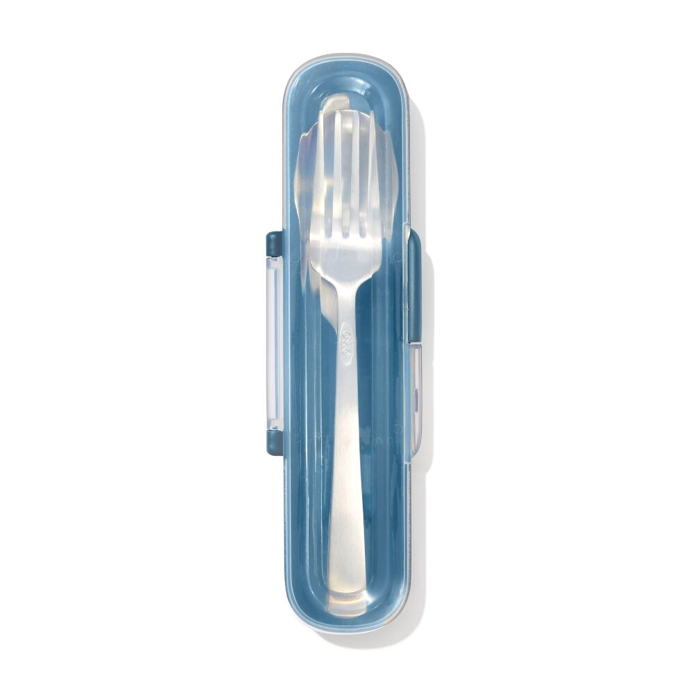 Prep & Go Stainless Steel Utensils With Case - Ocean Blue B2