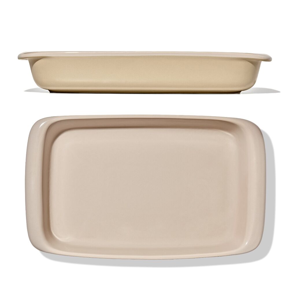 3 Qt Rectangular Stoneware Baking Dish H1