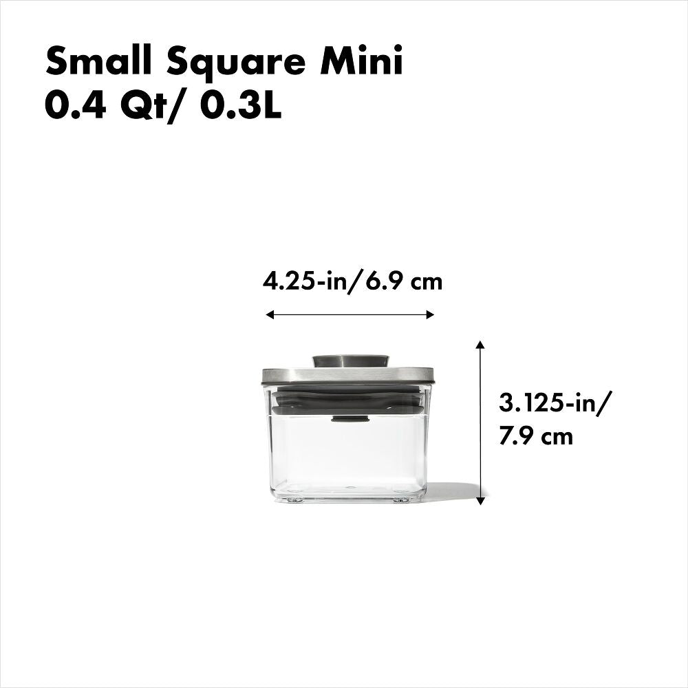 POP Container - Small Square Mini (0.4 Qt.) H5