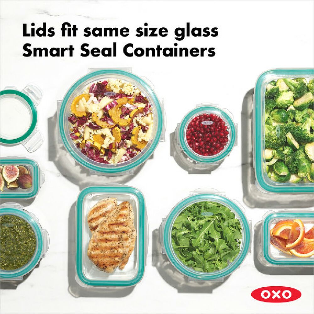 8 Piece Smart Seal Glass Round Container Set U7
