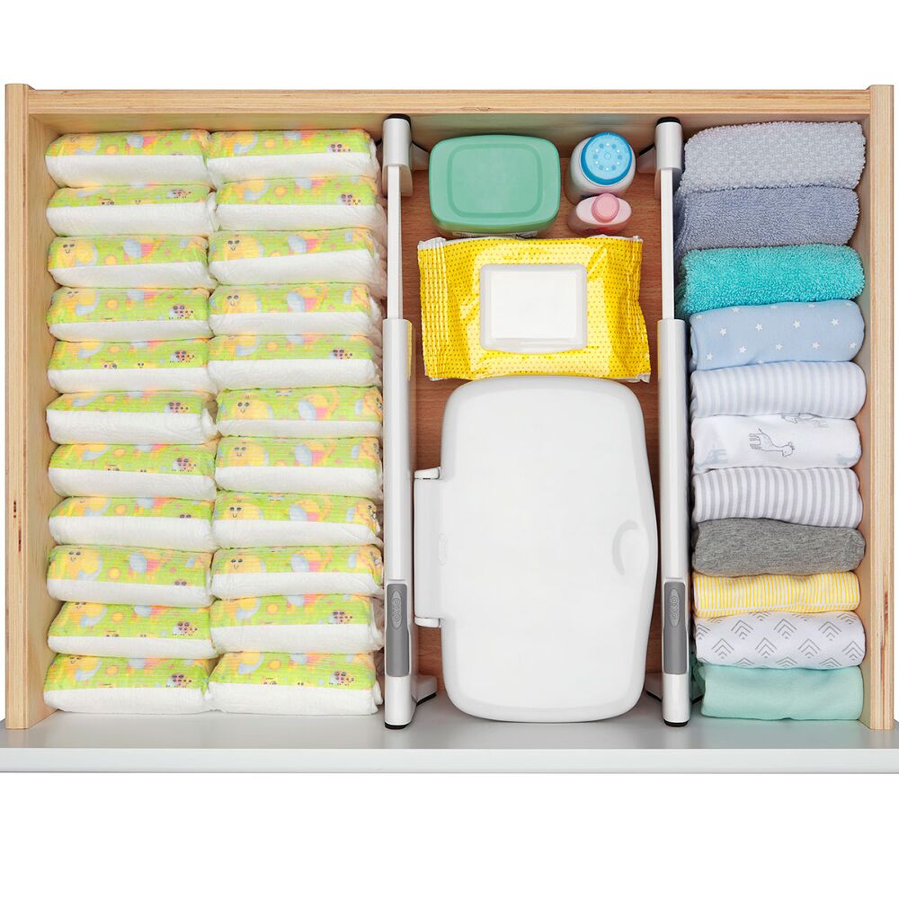 OXO TOT Expandable Dresser Drawer Divider - 4 Pack K8