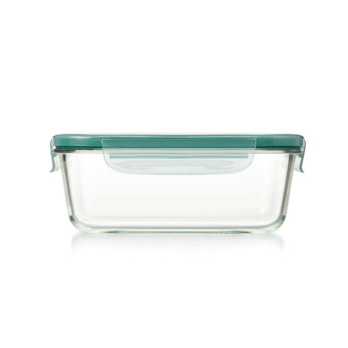Smart Seal 8 Cup Glass Rectangle Container - Teal A7