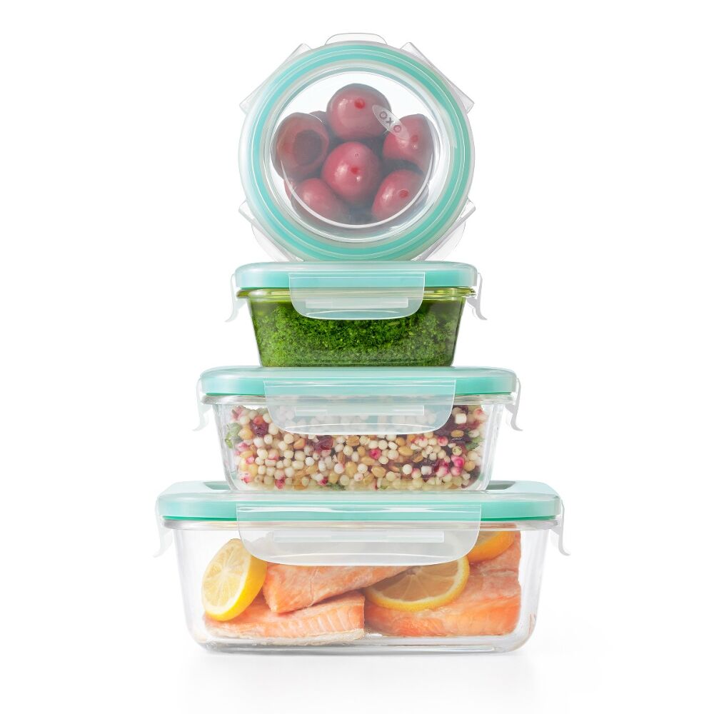 OXO Good Grips 12 Piece Smart Seal Glass Container Set E9