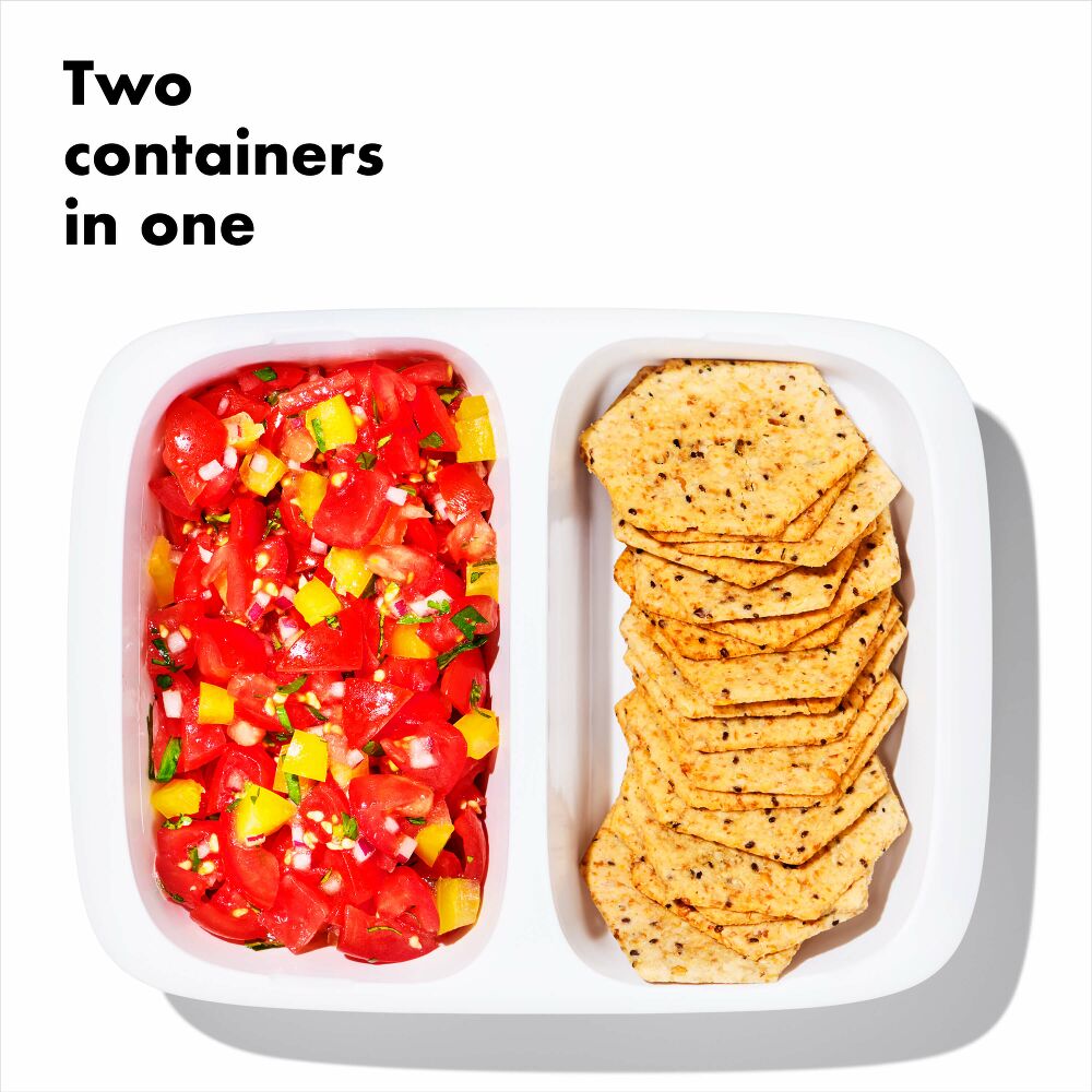 Prep & Go 2-Cup Divided Container D8
