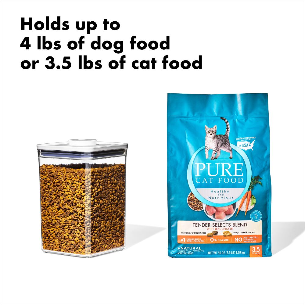 OXO Good Grips Pet POP Container – 4.4 Qt/4.2 L with Scoop B0