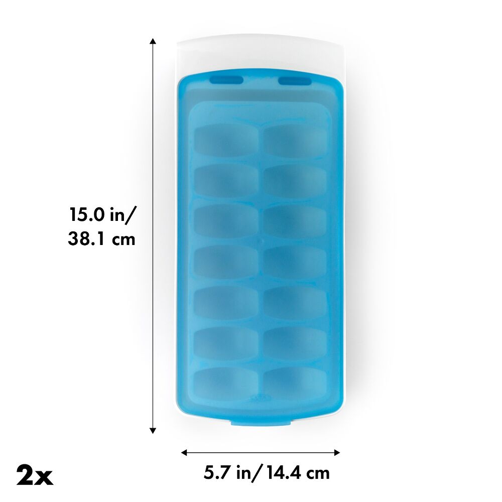 No-Spill Ice Cube Tray - 2 Pack R2