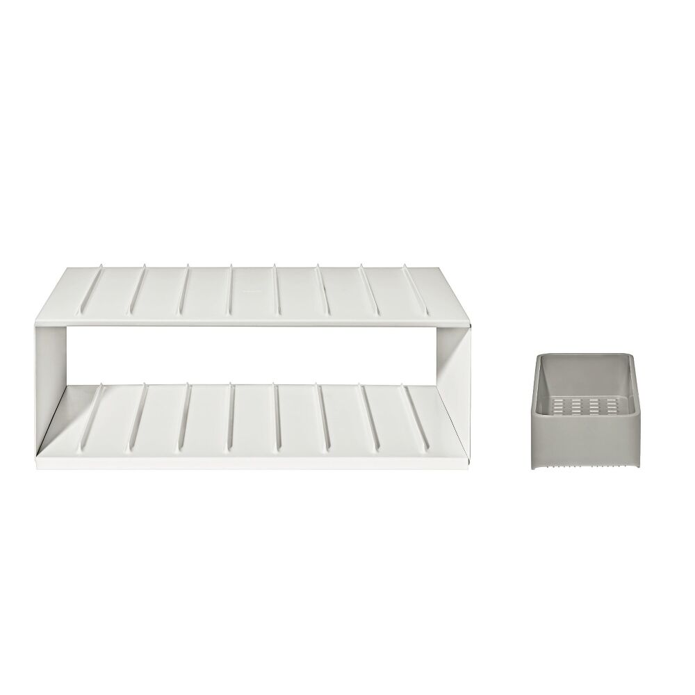 Water Bottle Organizer with Accessory Bin V5