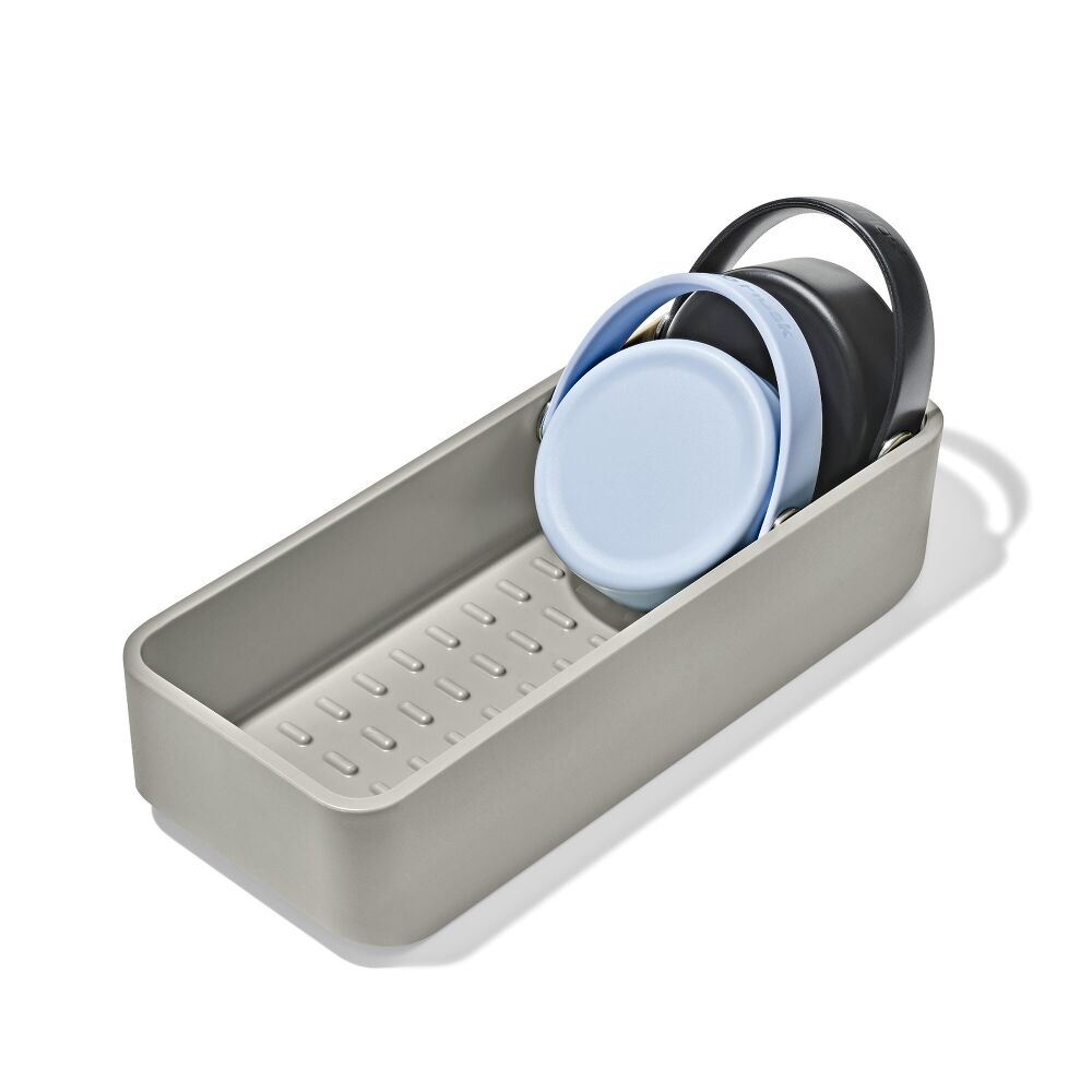 Water Bottle Organizer with Accessory Bin V5