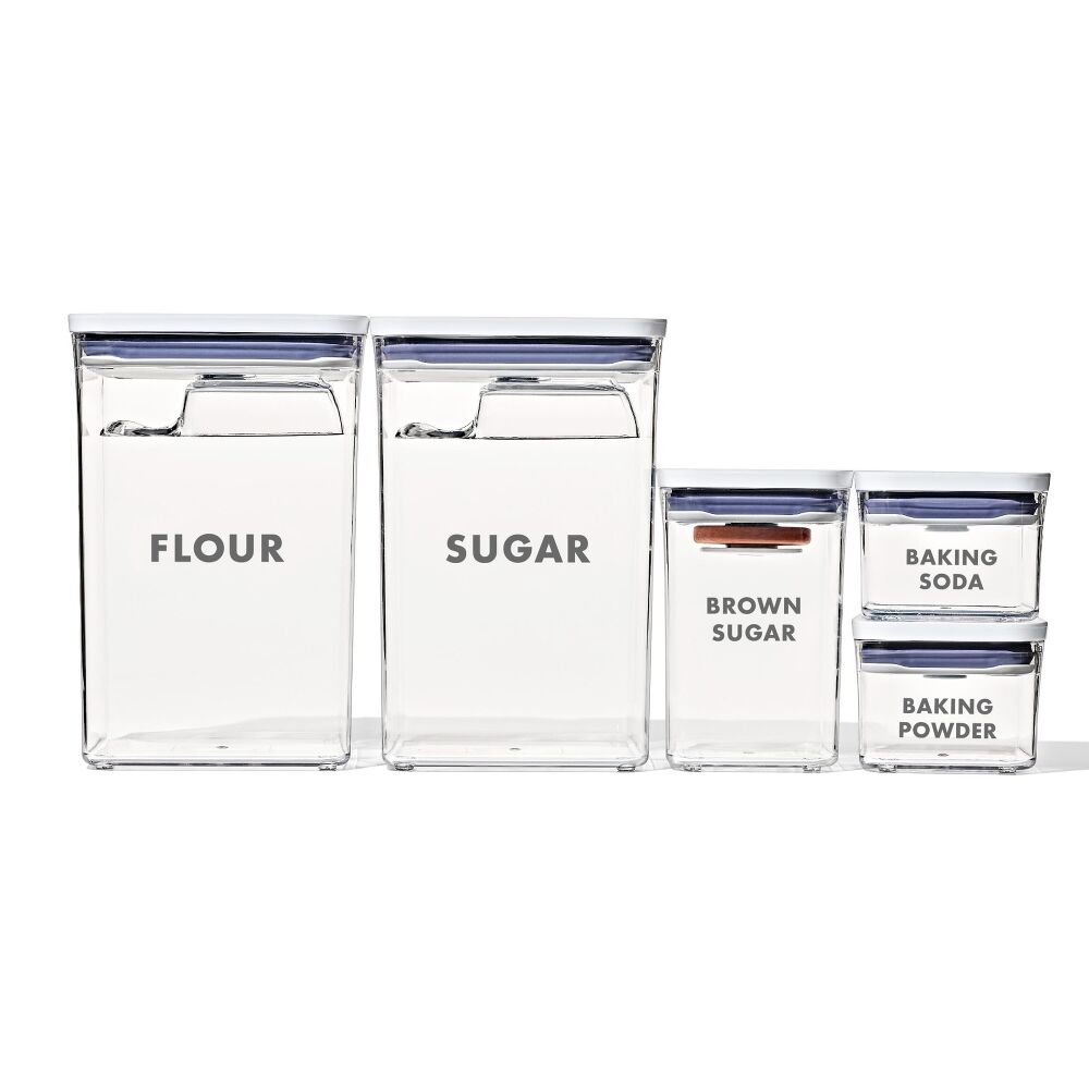 8-Piece Prelabeled Baking POP Container Set Y0