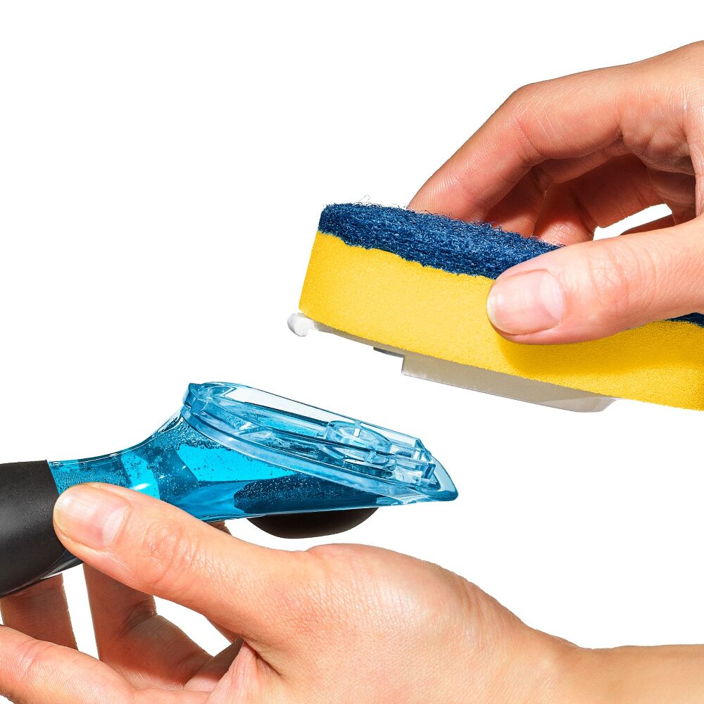 Soap Dispensing Dish Scrub Y1