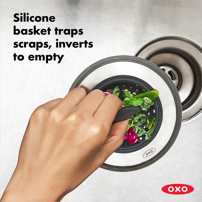 2-in-1 Silicone Sink Strainer with Stopper P1