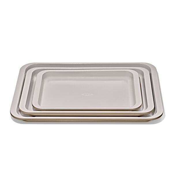 Non-Stick Pro Ceramic Coated Metal Bakeware 3 Pc Set R8