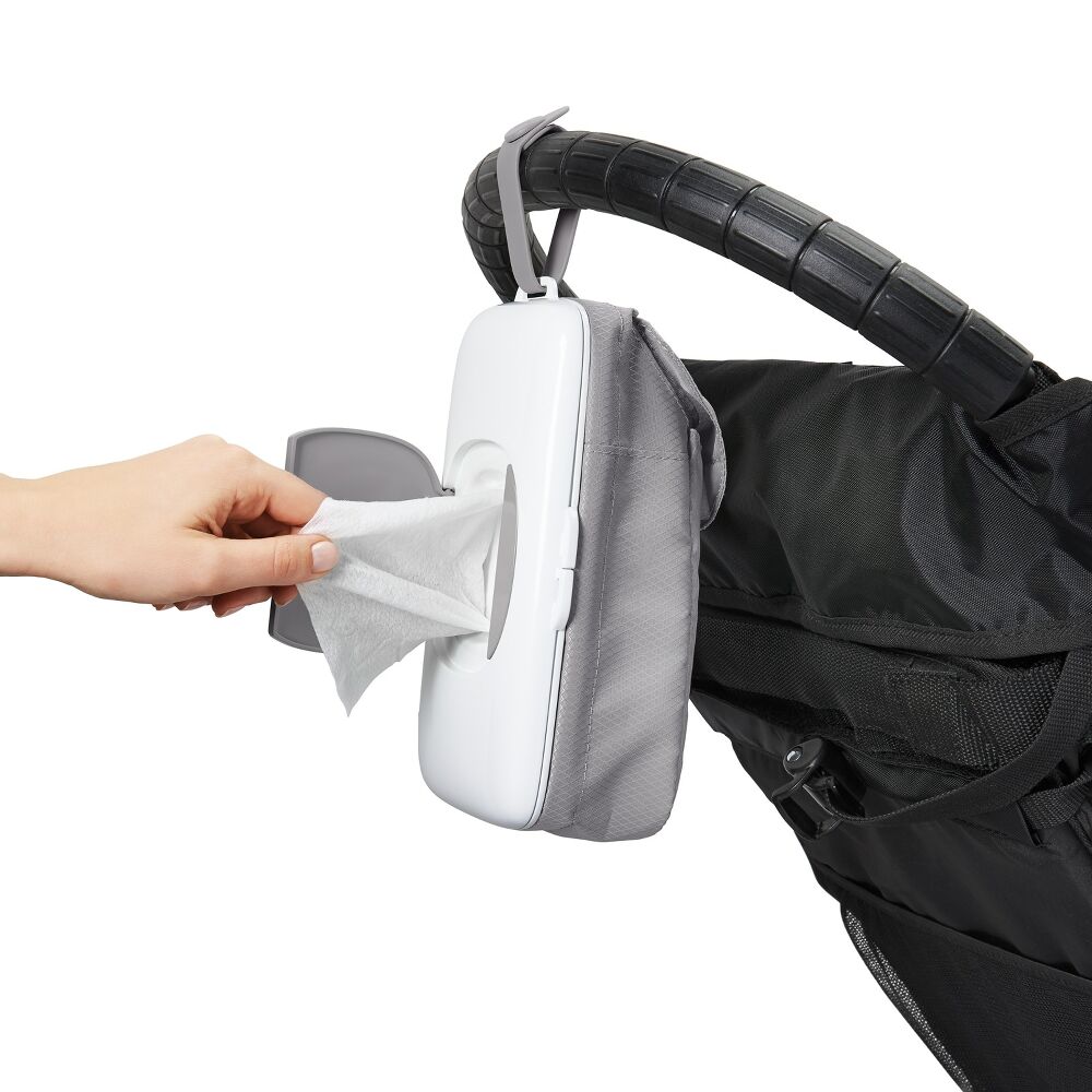 On-the-Go Wipes Dispenser with Diaper Pouch J9
