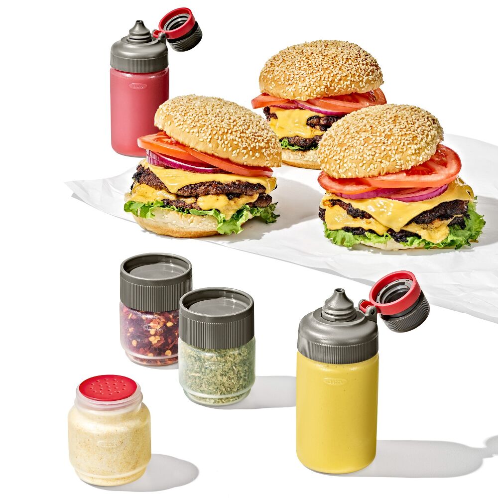 Outdoor 7-Piece Spice Shaker & Squeeze Bottle Set G7