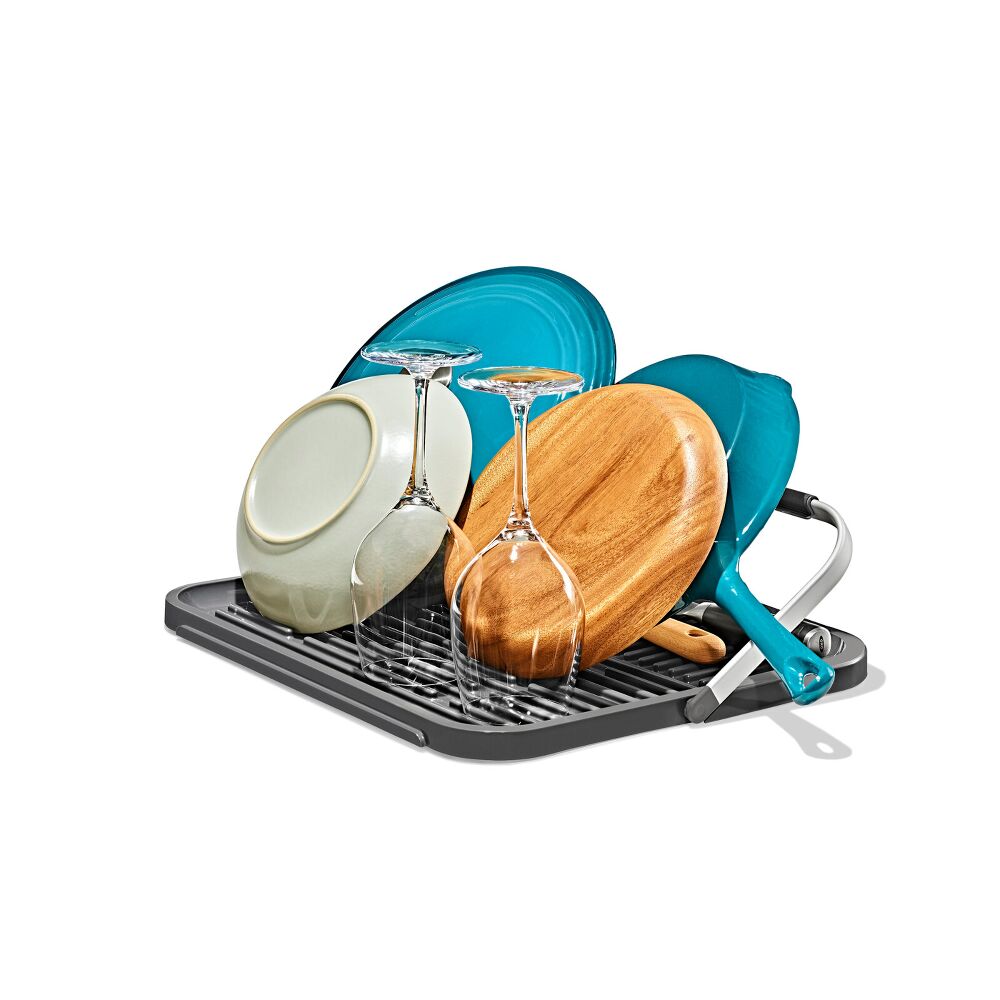 OXO Good Grips Compact Drying Rack with Dish Rest R7