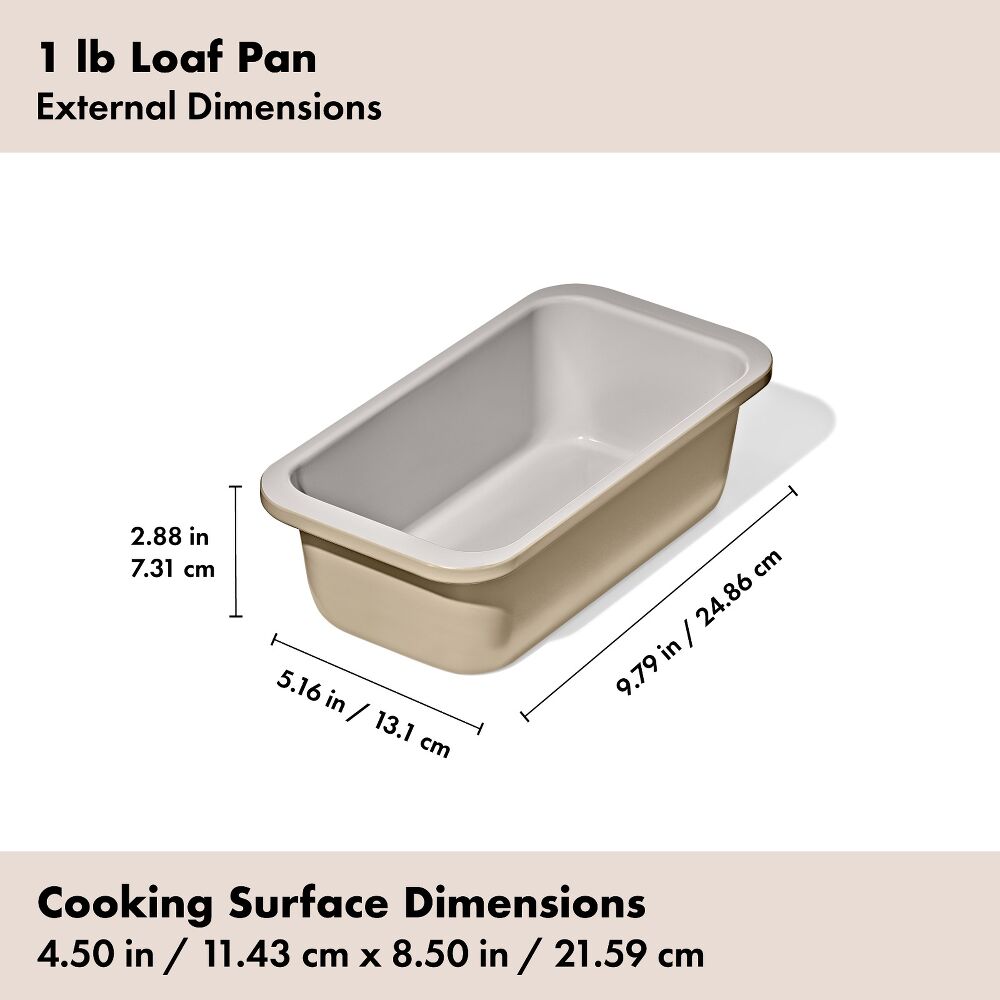 Non-Stick Pro Ceramic Coated Metal Bakeware 1 lb Loaf Pan X7