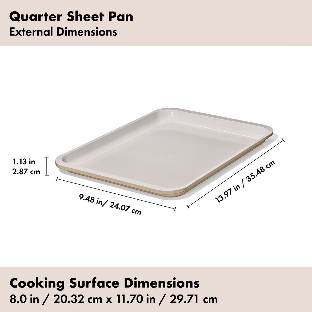 Non-Stick Pro Ceramic Coated Metal Bakeware Quarter Sheet Pan Q5