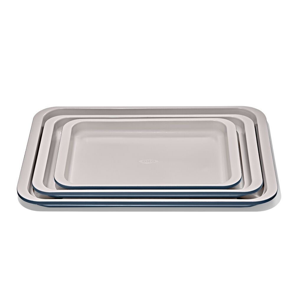 Non-Stick Pro Ceramic Coated Metal Bakeware 3 Pc Set R8
