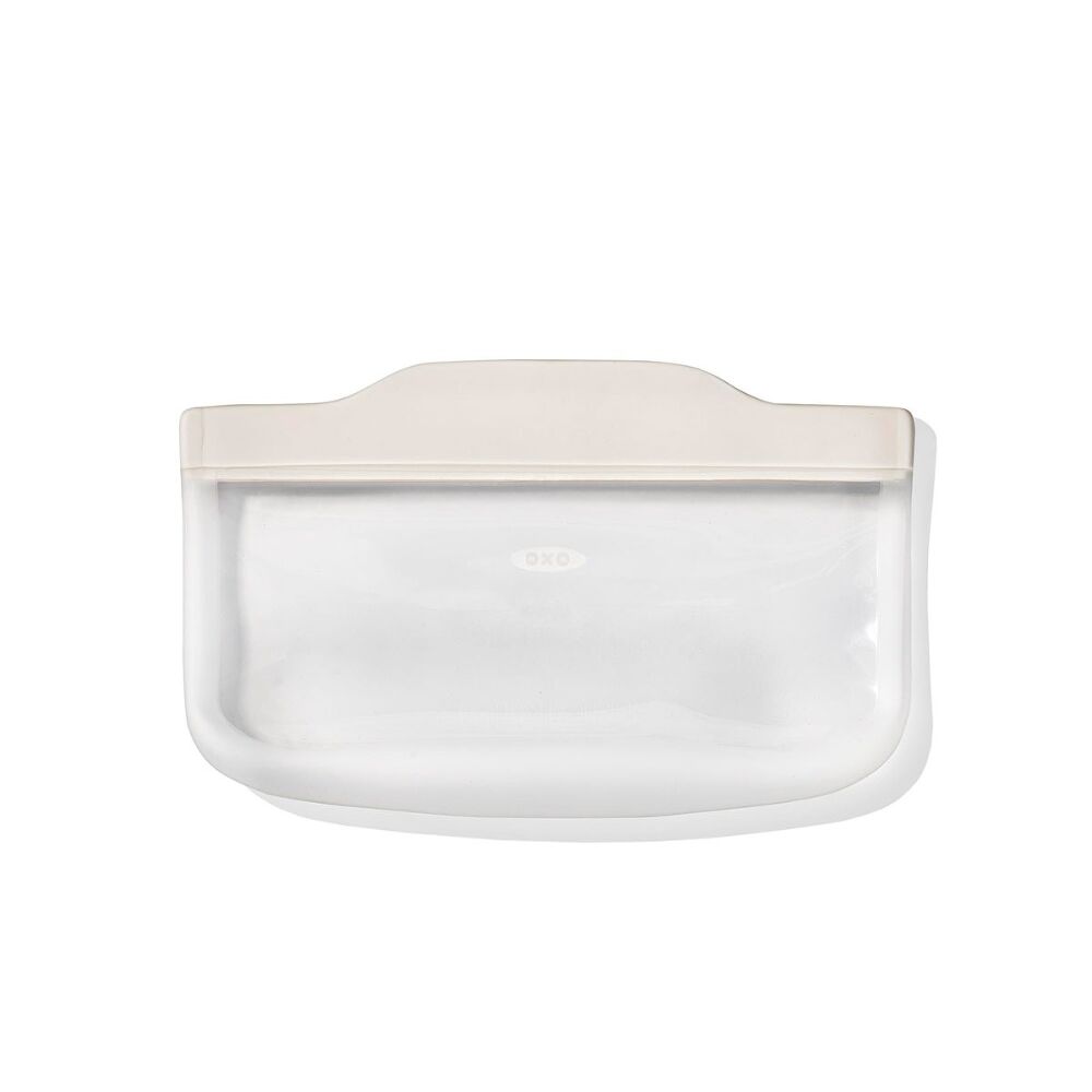 Silicone Reusable Bag - Snack Bag (12 oz) - Oat U2
