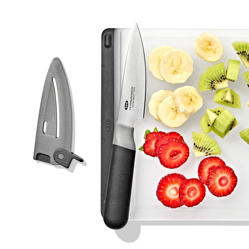 3.5 in Paring Knife with Locking Sheath J2