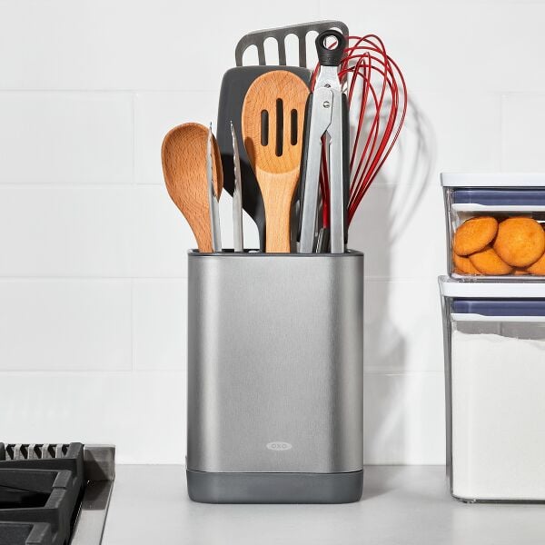 Adjustable Stainless Steel Utensil Holder - Small K3