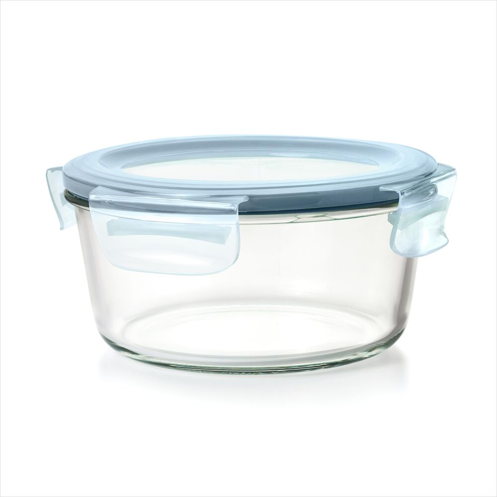 Smart Seal 7-Cup Glass Round Container - Arctic Blue G0