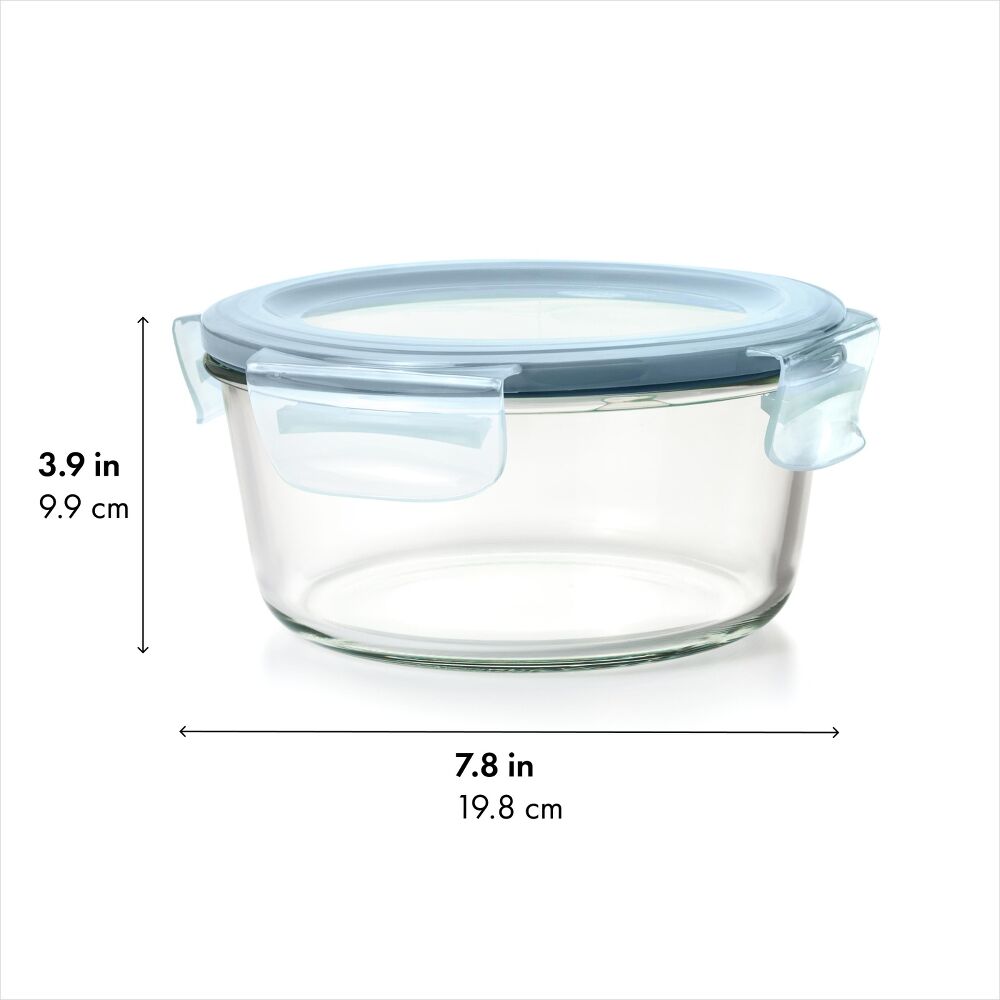 Smart Seal 7-Cup Glass Round Container - Arctic Blue G0