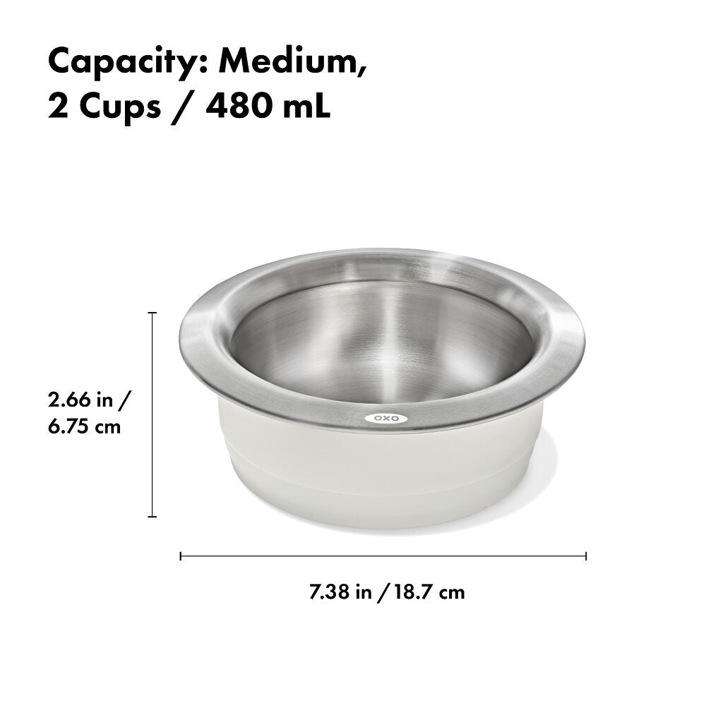 OXO Pet Nonslip Bowl - Medium, 2 Cups / 480 mL C1