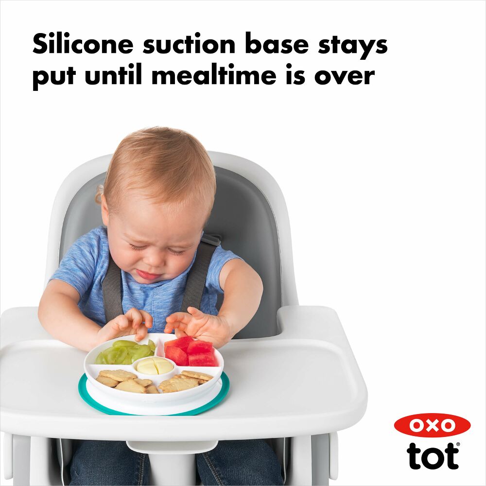 Stick & Stay Suction Divided Plate P6