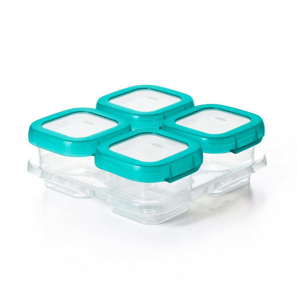 4 oz Baby Blocks™ Plastic Freezer Storage Containers R0