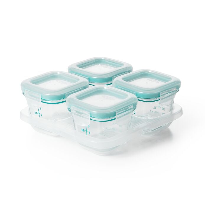 4 oz Glass Baby Blocks™ Freezer Storage Containers C5