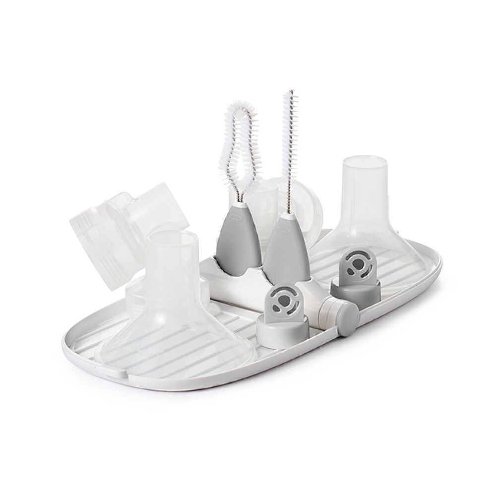 Breast Pump Parts Drying Rack with Detail Brushes V2