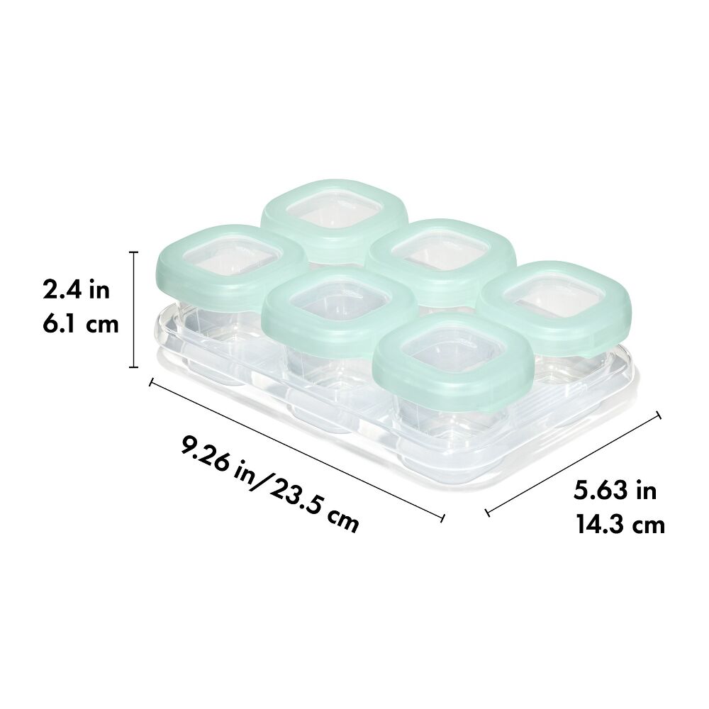 Baby Blocks Food Storage Containers (2 oz) - Opal M1