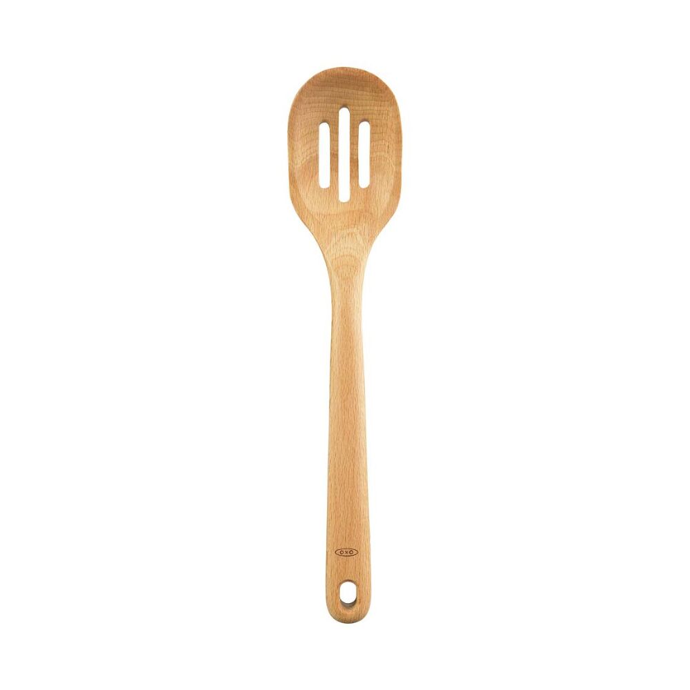Wooden Slotted Spoon A4