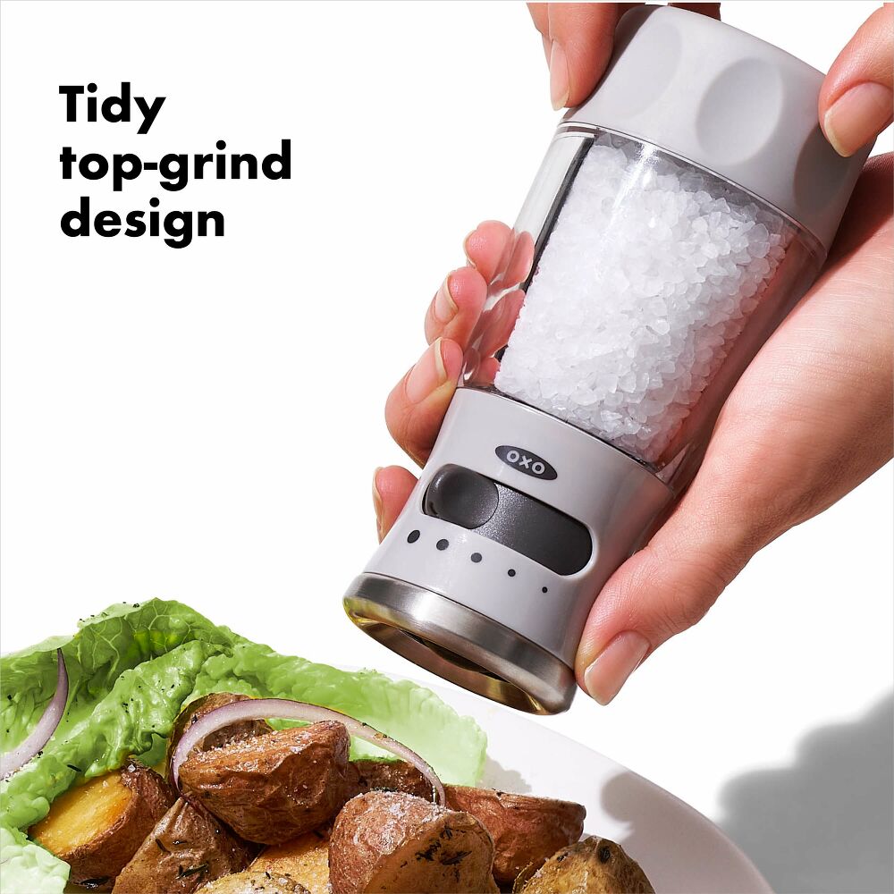 Contoured Mess-Free Salt Grinder G8