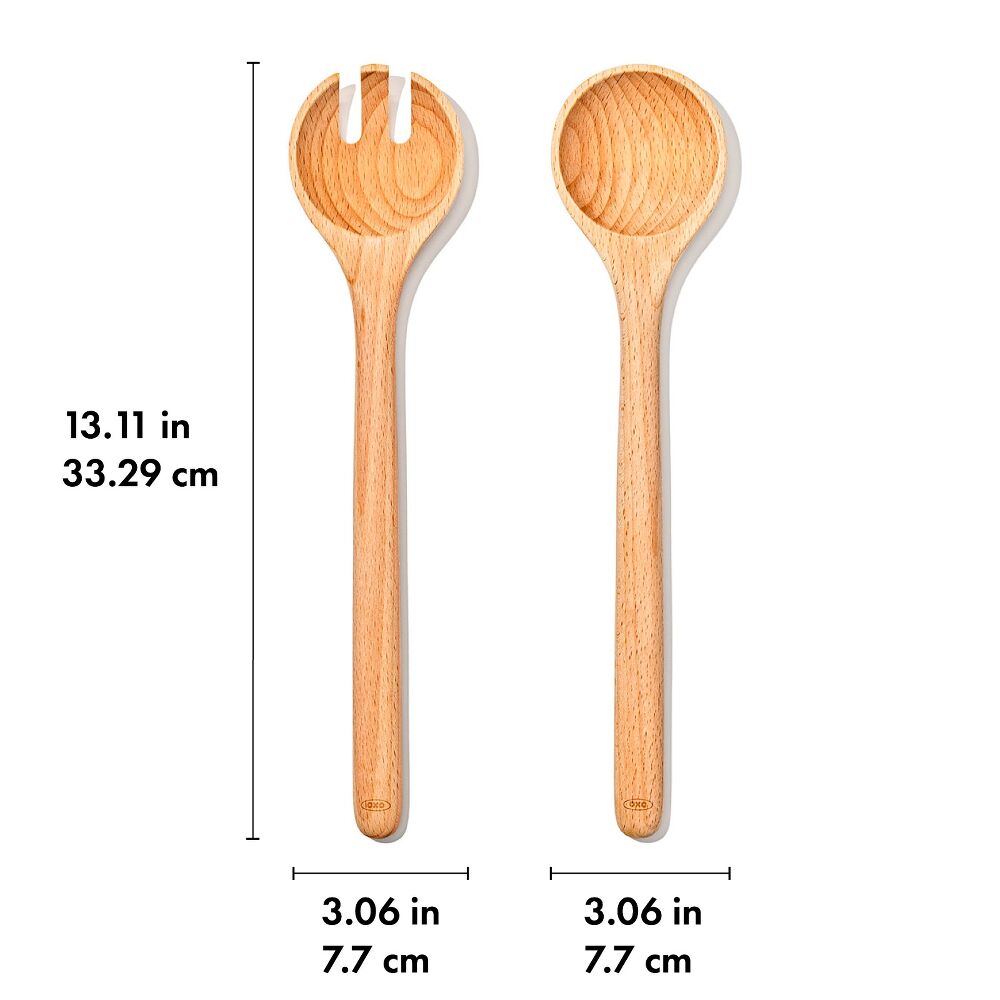Beechwood Salad Servers – 2-Piece Set O9