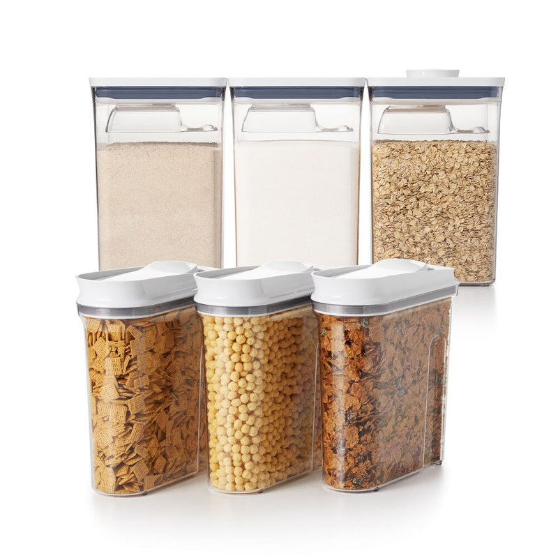 3 Piece Cereal Dispenser Set & 6-Piece POP Container Set Bundle I9