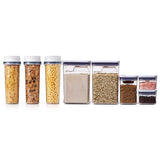3 Piece Cereal Dispenser Set & 8-Piece POP Container Baking Set Bundle G0