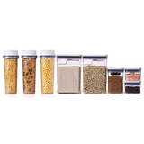 3 Piece Cereal Dispenser Set & 8-Piece POP Container Baking Set Bundle G0