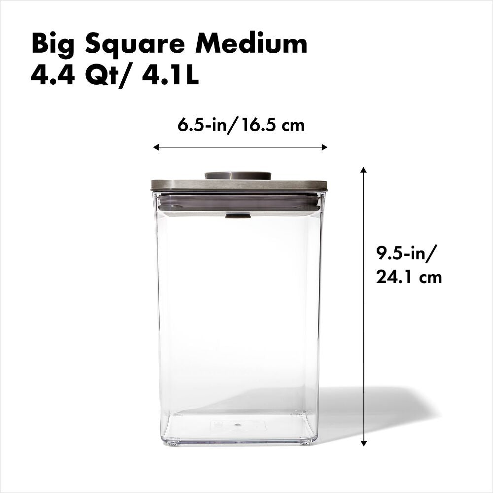 POP Container - Big Square Medium (4.4 Qt/4.2 L) R4