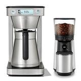 12-Cup Coffee Maker with Podless Single-Serve Function & Conical Burr Coffee Grinder Bundle Y4