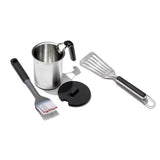 Grilling Basting Pot and Brush Set & Grilling Precision Turner Bundle E6