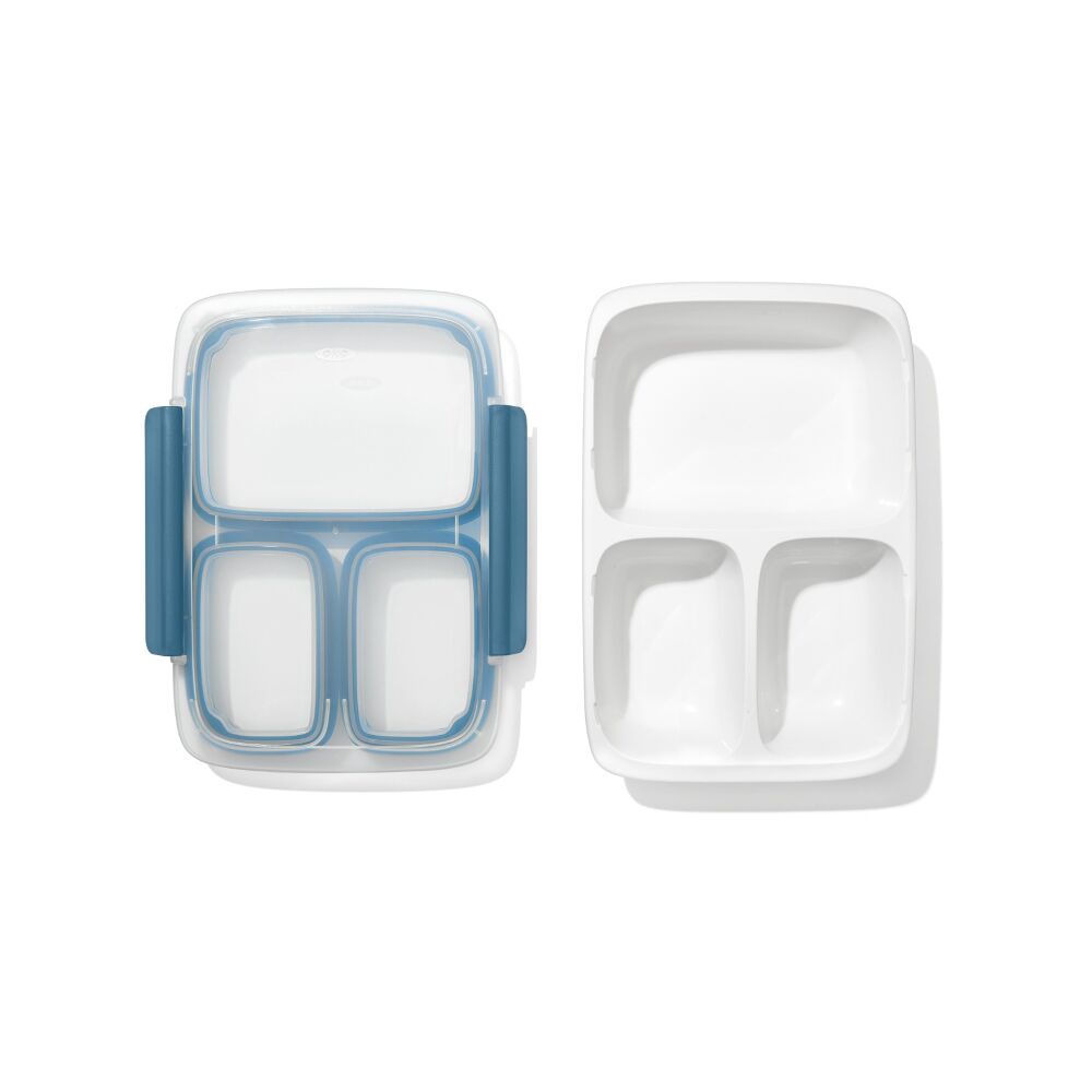 Prep & Go 4.1-Cup Divided Container - Ocean Blue C3