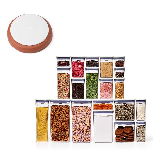 POP Brown Sugar Keeper & 20-Piece POP Container Set Bundle C2