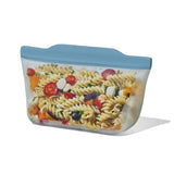Silicone Reusable Bag  Stand-Up Quart (32 oz) - Ocean Blue E2