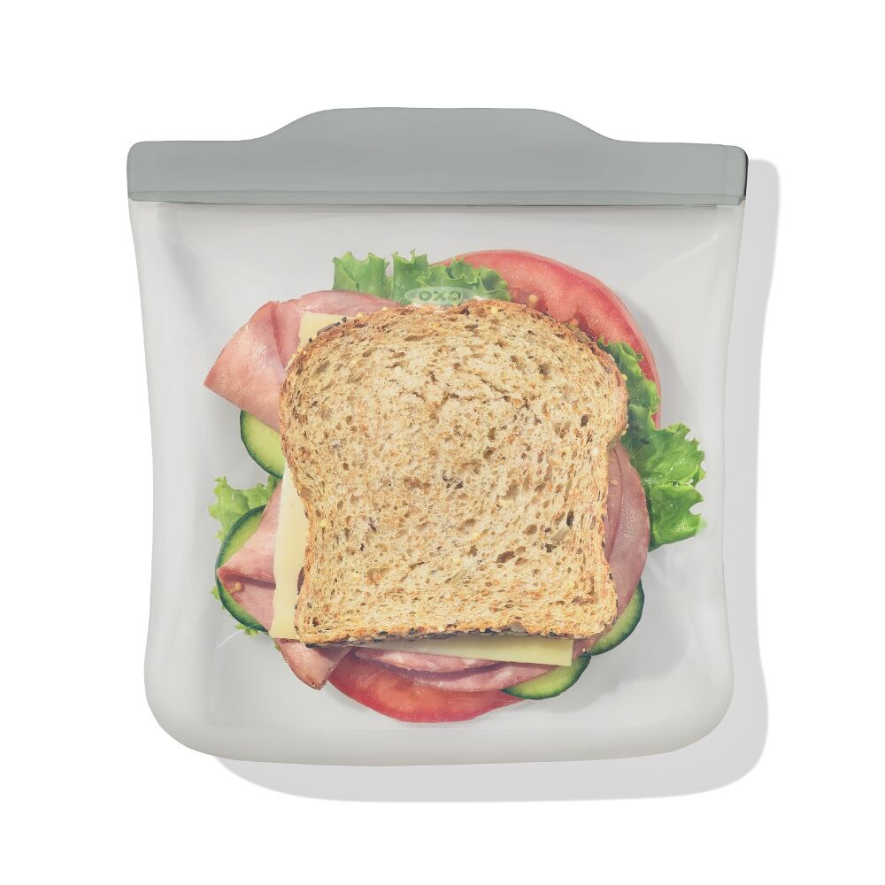Silicone Reusable Bag  Sandwich (28 oz) - Fog G3