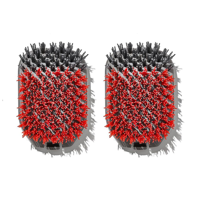Outdoor Nylon Grill Brush Set of 2 Replacement Heads D6