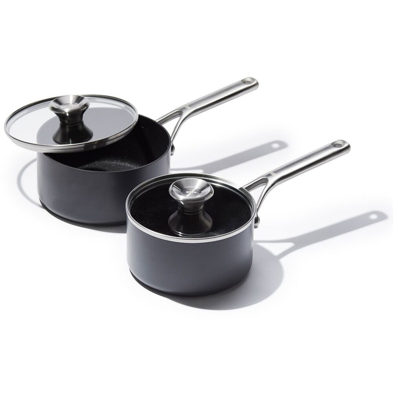 Ceramic Professional Non-Stick 4-Piece Saucepan Set (1.7 Qt & 2.3 Qt) M7